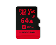 GOODRAM 64GB microSDXC UHS-II zapis 110MB/s odczyt 280MB/s - 377413 - zdjęcie 1